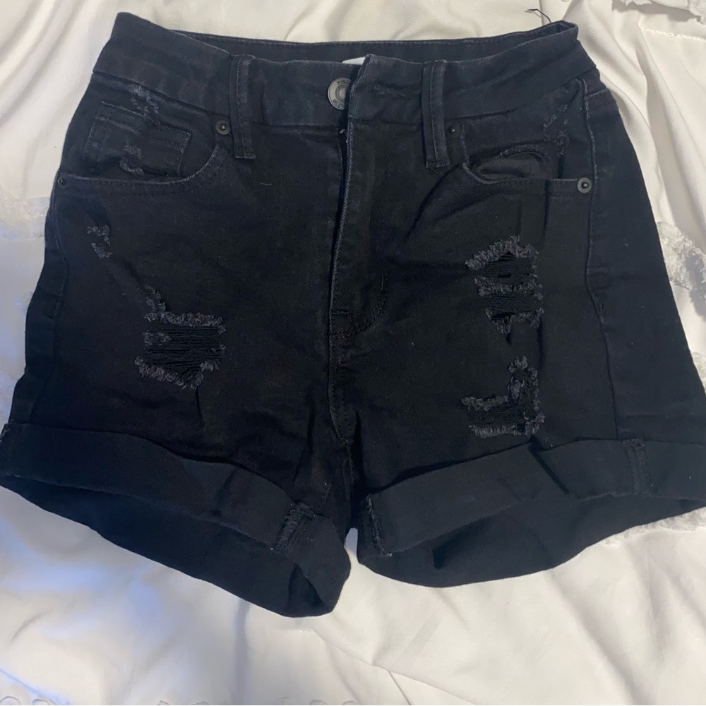 Black Jean Shorts!